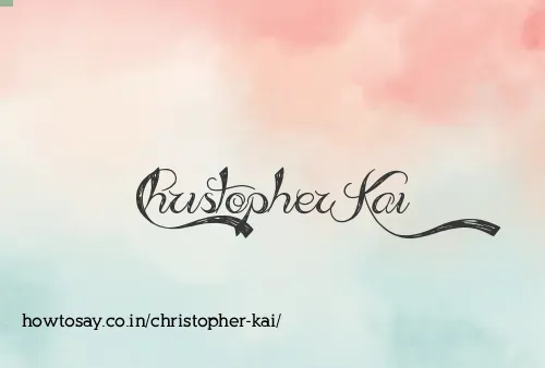 Christopher Kai