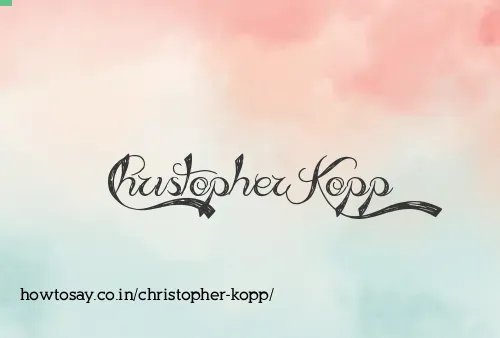 Christopher Kopp