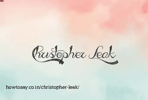 Christopher Leak