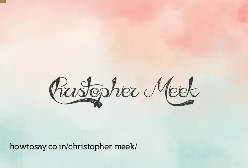 Christopher Meek