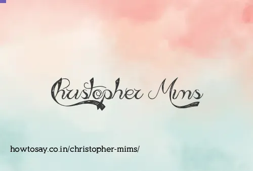 Christopher Mims