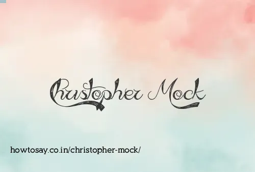 Christopher Mock