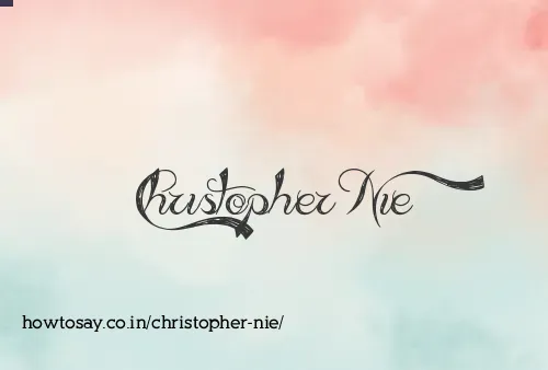 Christopher Nie