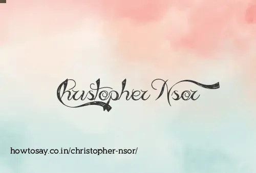 Christopher Nsor