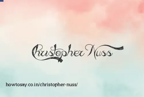 Christopher Nuss