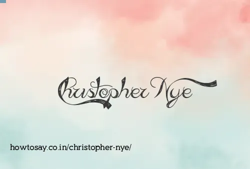 Christopher Nye
