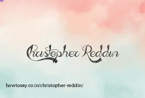Christopher Reddin