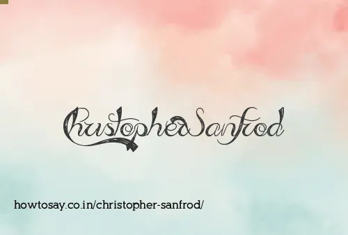 Christopher Sanfrod