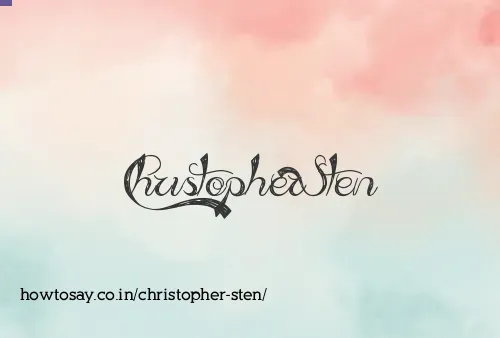 Christopher Sten