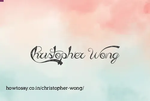 Christopher Wong