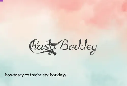 Christy Barkley