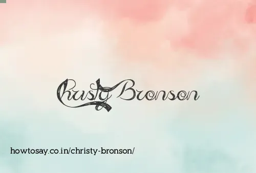 Christy Bronson