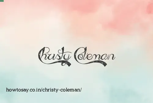 Christy Coleman