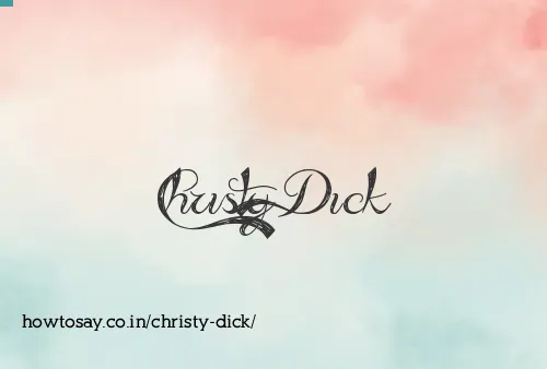 Christy Dick