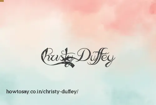 Christy Duffey