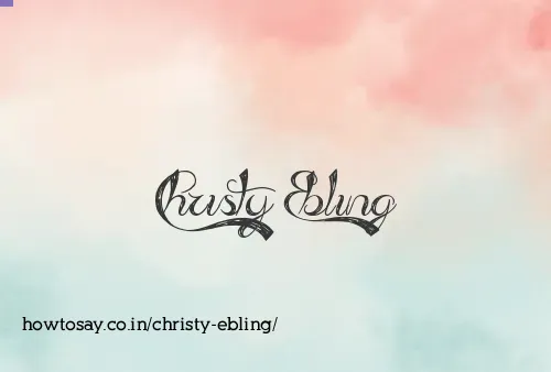 Christy Ebling