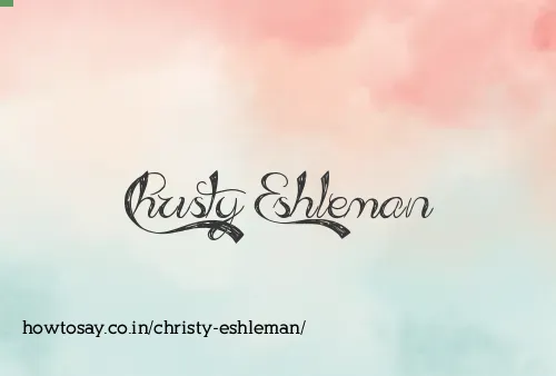 Christy Eshleman