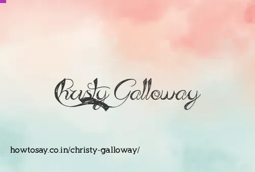 Christy Galloway