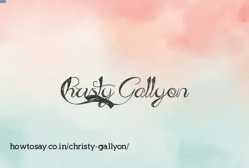 Christy Gallyon