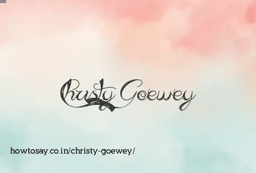 Christy Goewey
