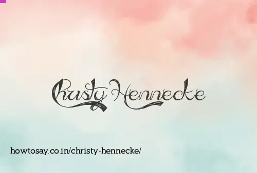 Christy Hennecke