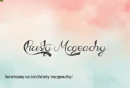 Christy Mcgeachy