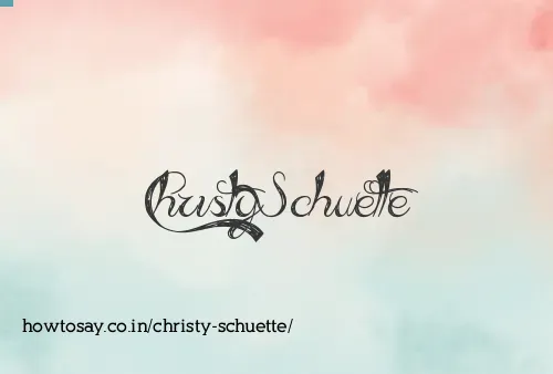 Christy Schuette