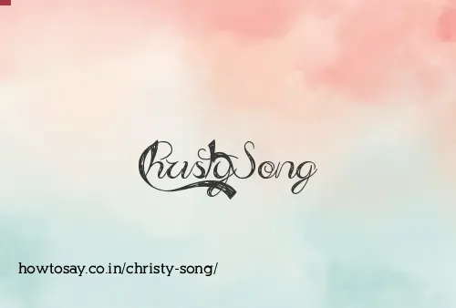 Christy Song