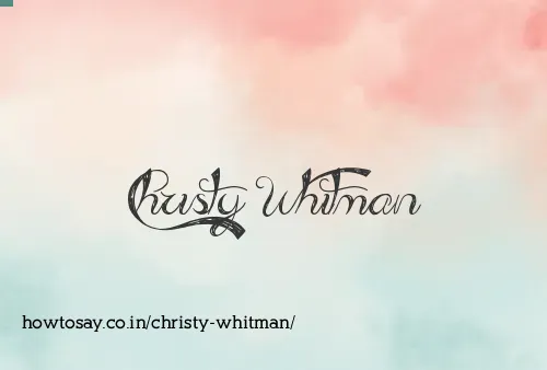 Christy Whitman