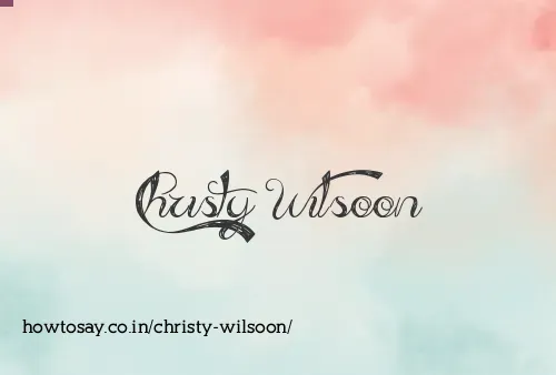 Christy Wilsoon