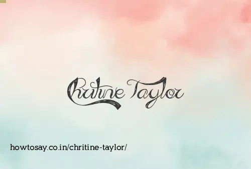Chritine Taylor