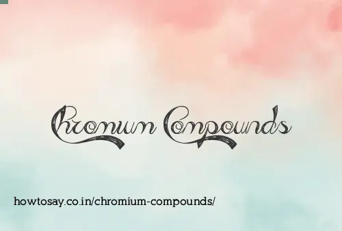 Chromium Compounds