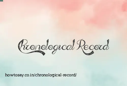 Chronological Record