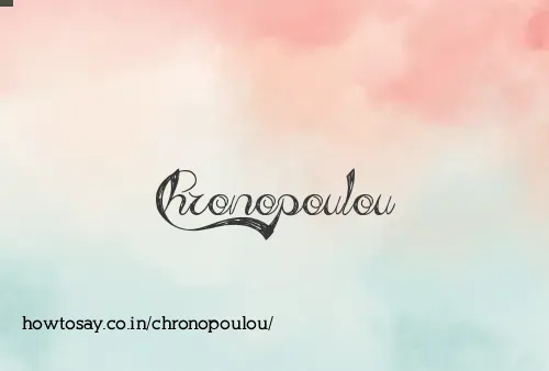 Chronopoulou