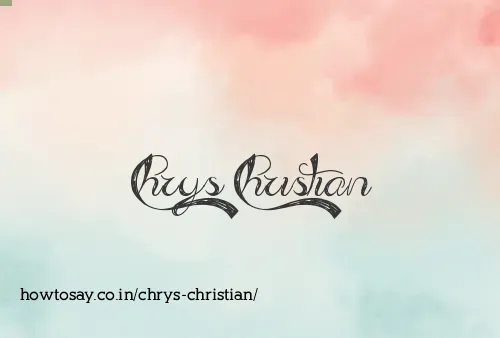 Chrys Christian