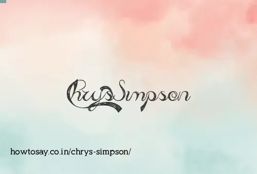 Chrys Simpson