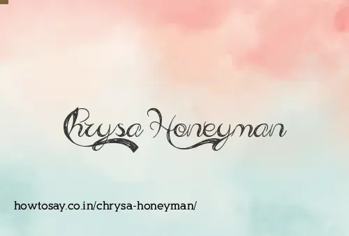 Chrysa Honeyman