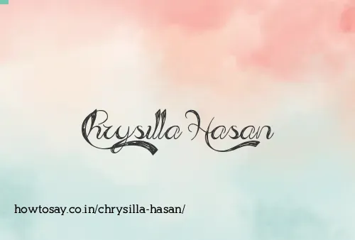 Chrysilla Hasan