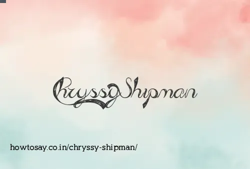 Chryssy Shipman
