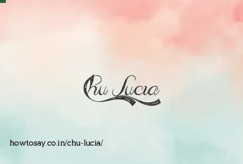 Chu Lucia
