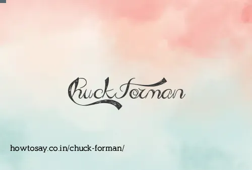 Chuck Forman
