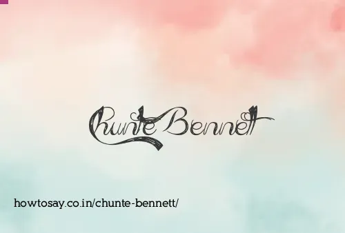Chunte Bennett