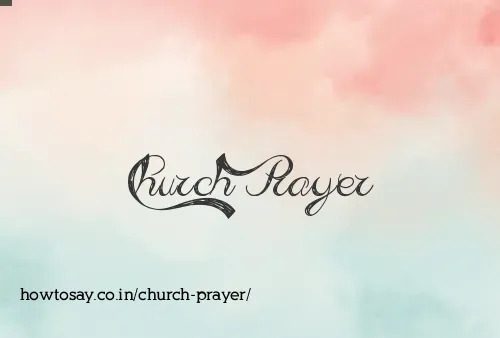 Church Prayer