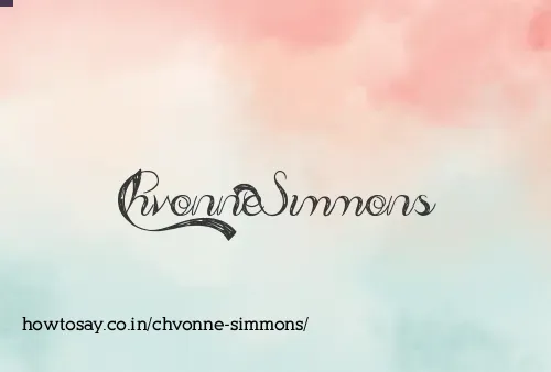 Chvonne Simmons