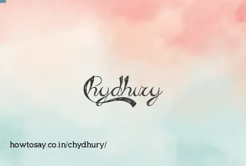 Chydhury