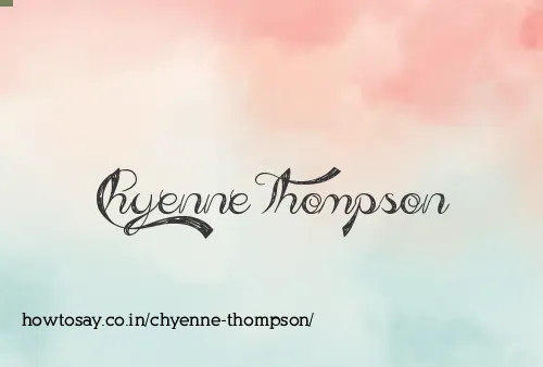 Chyenne Thompson