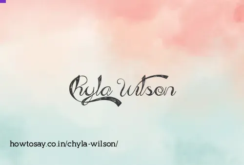 Chyla Wilson