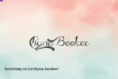 Chyna Booker