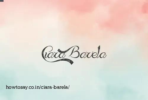 Ciara Barela