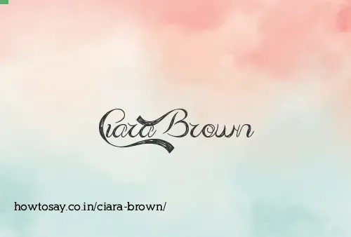Ciara Brown